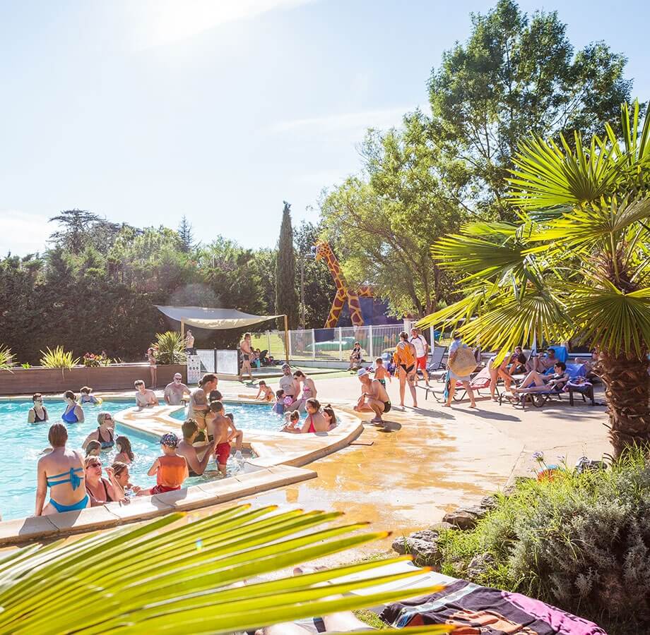 Water park of our 4-star campsite between Albi and Gaillac, Tarn